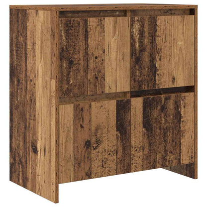 Credenza 2 pcs Legno vecchio 70 x 41 x 75 cm Legno multistrato