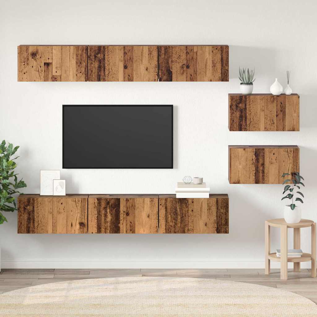 Set mobile TV Legno vecchio Legno multistrato