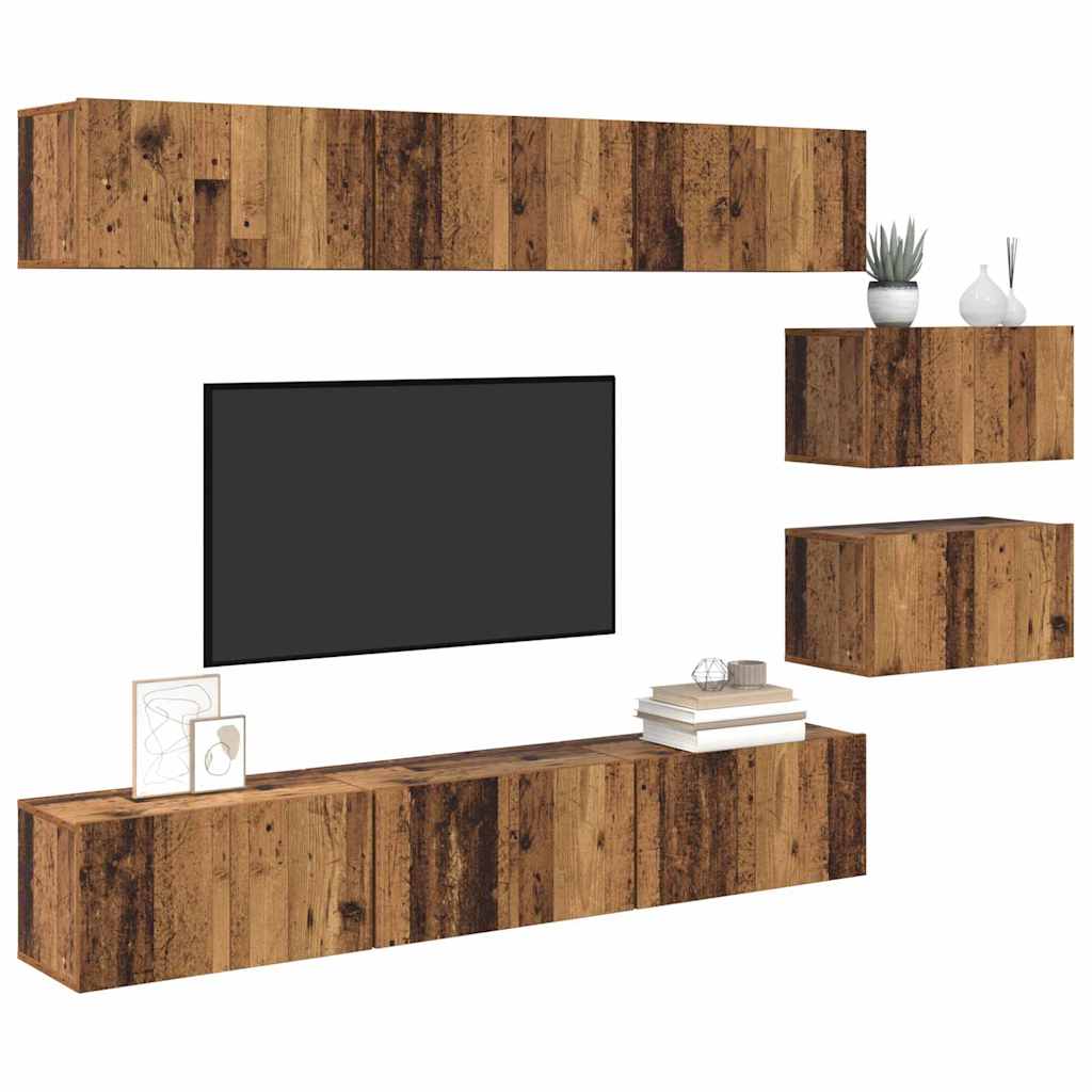 Set mobile TV Legno vecchio Legno multistrato