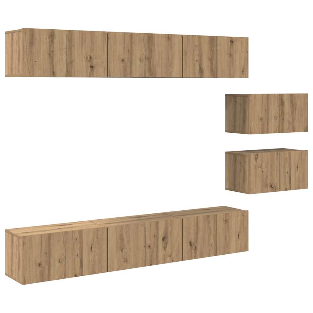 Set mobile TV Rovere artigianale Legno multistrato