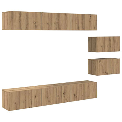 Set mobile TV Rovere artigianale Legno multistrato