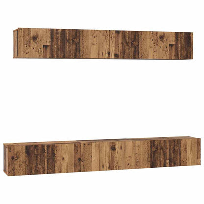 Set mobile TV 5 pcs Legno vecchio Legno multistrato