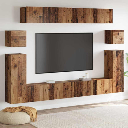UnitÃ  TV 4 pcs Legno vecchio Legno multistrato