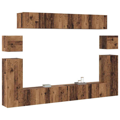 UnitÃ  TV 4 pcs Legno vecchio Legno multistrato