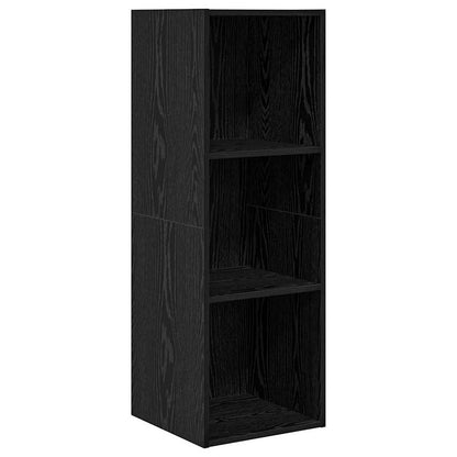 Set mobile TV 4 pcs Rovere Nero Legno multistrato