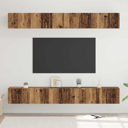 Set mobile TV 6 pcs Legno vecchio Legno multistrato