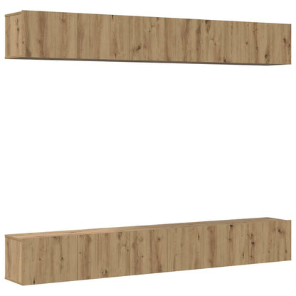 Set mobile TV 6 pcs rovere artigianale Legno multistrato