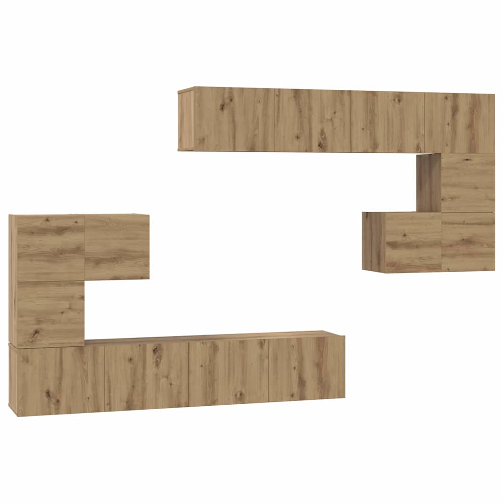 UnitÃƒÂ  TV 4 pcs Rovere artigianale Legno multistrato