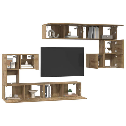 UnitÃƒÂ  TV 4 pcs Rovere artigianale Legno multistrato