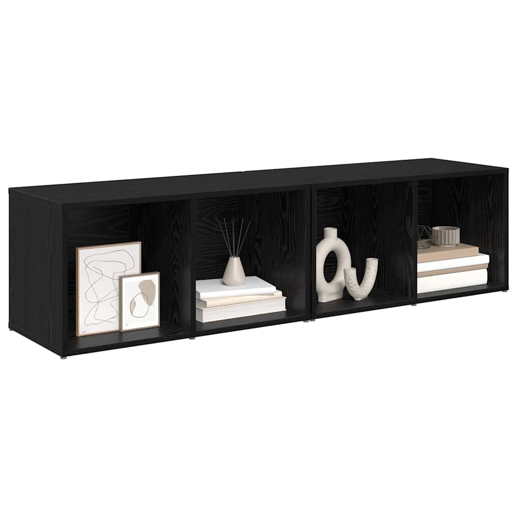 Set mobile TV 2 pcs Rovere Nero 37 x 35 x 72 cm