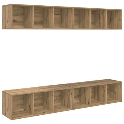 Set mobile TV 4 pcs Rovere artigianale 37 x 37 x 107 cm