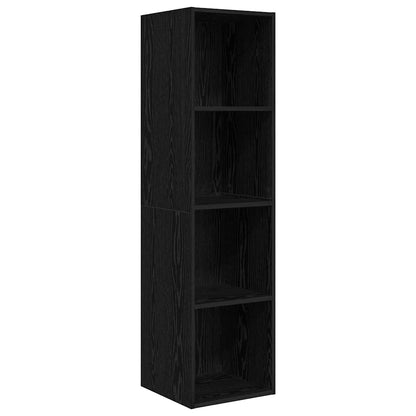Set mobile TV 2 pcs Nero 37 x 37 x 142,5 cm Legno multistrato