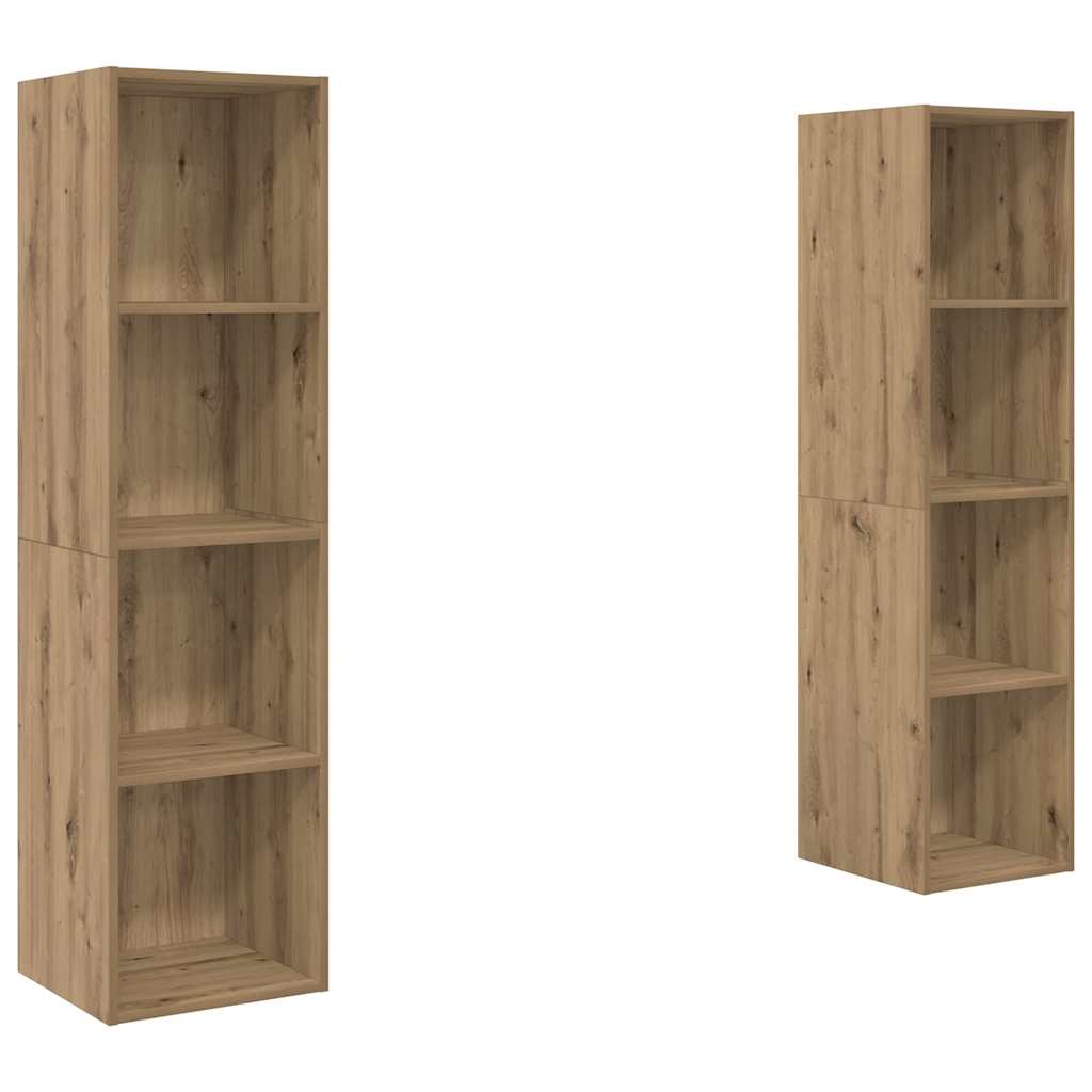 Set mobile TV 2 pcs Marrone 37 x 37 x 142,5 cm