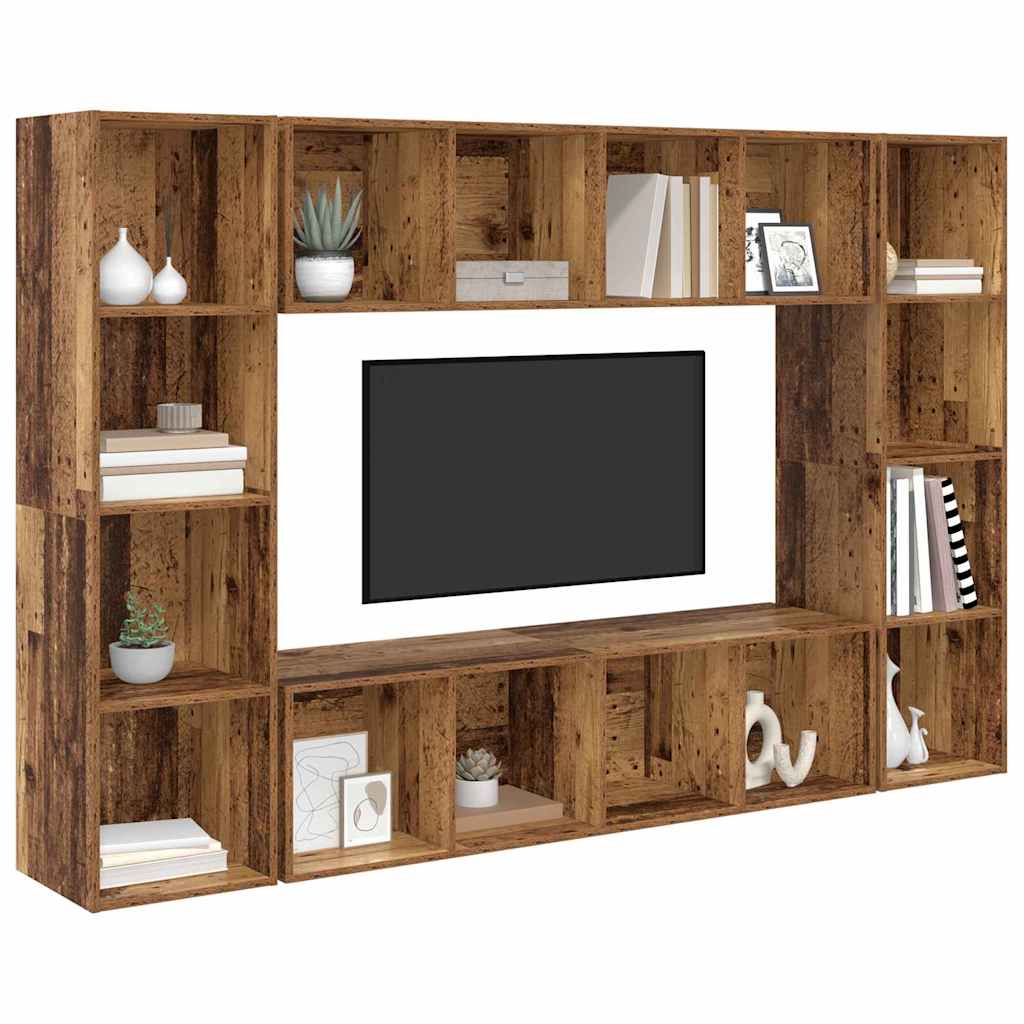 Set mobile TV 4 pcs Marrone 37 x 37 x 142,5 cm