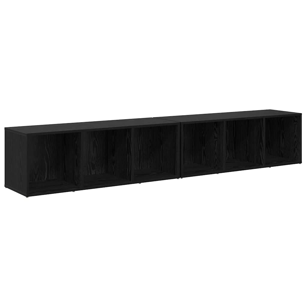 Set mobile TV 2 pcs Rovere Nero 37 x 35 x 107cm