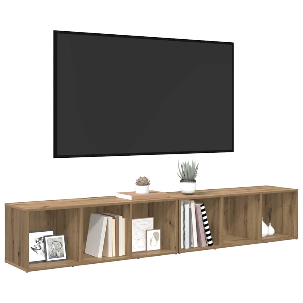 Set mobile TV 2 pcs Rovere artigianale 37 x 35 x 107cm