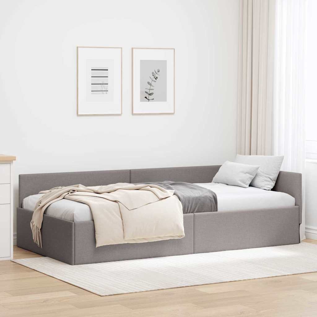 Cornice del letto ad angolo Talpa 80 cm x 200 cm Tessuto