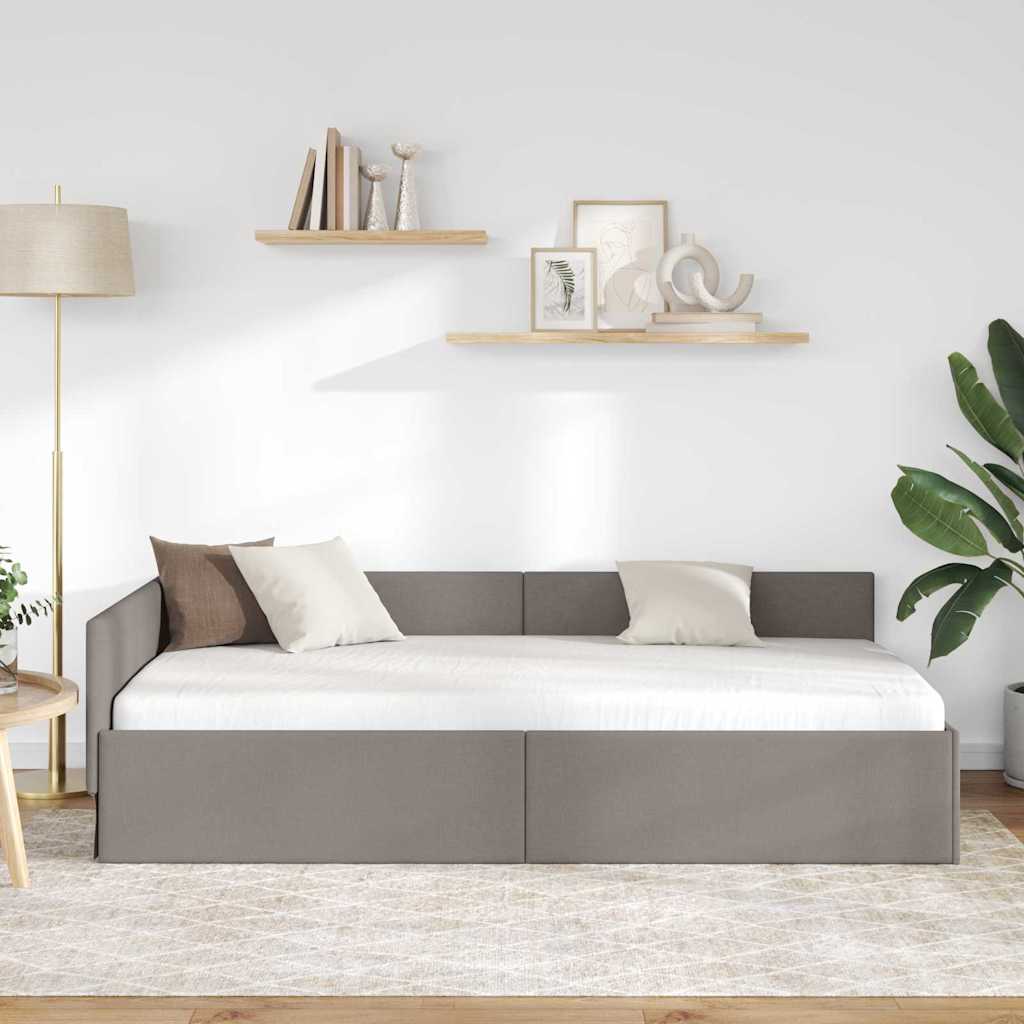 Cornice del letto ad angolo Talpa 80 cm x 200 cm Tessuto