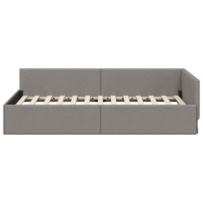 Cornice del letto ad angolo Talpa 80 cm x 200 cm Tessuto