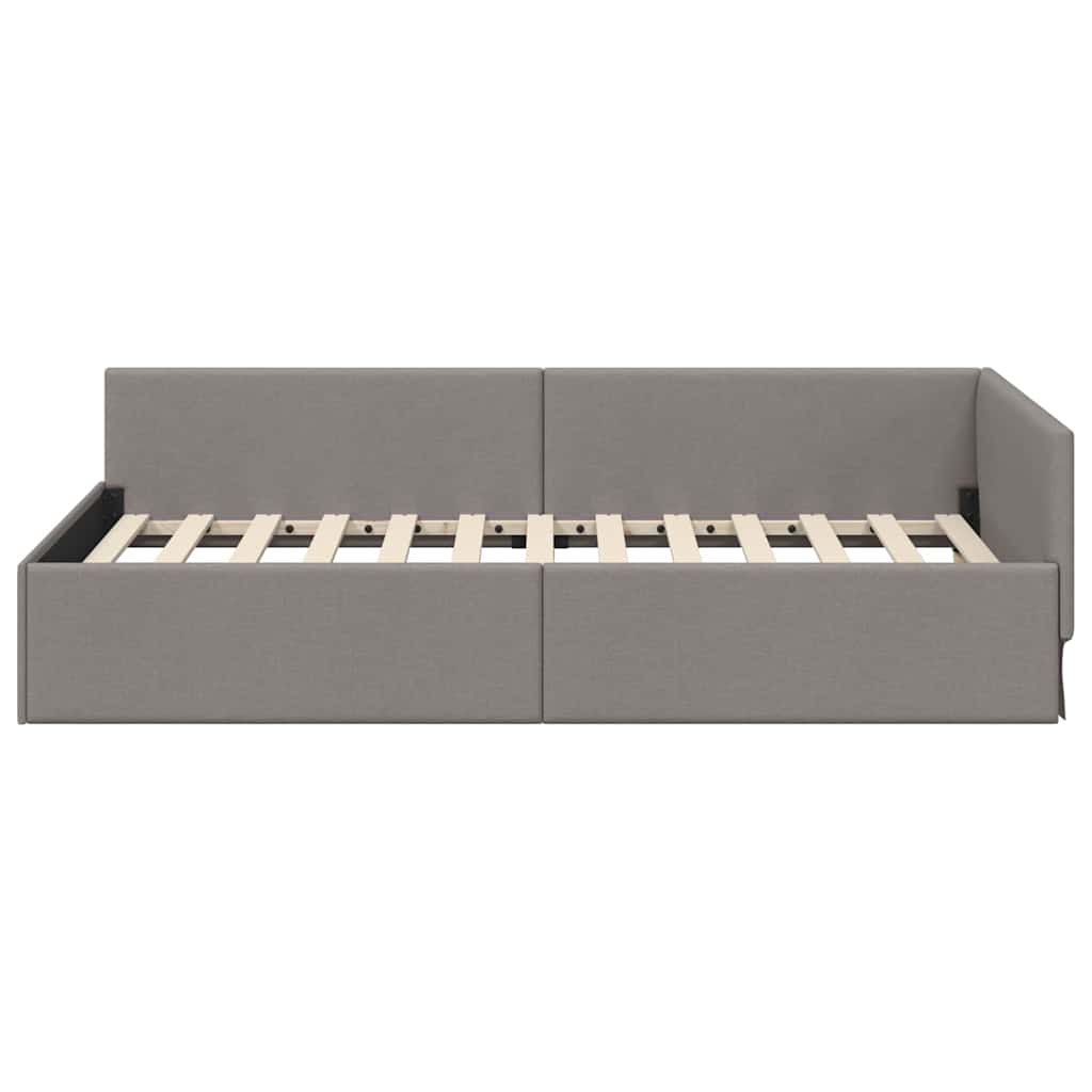 Cornice del letto ad angolo Talpa 90 cm x 200 cm Tessuto