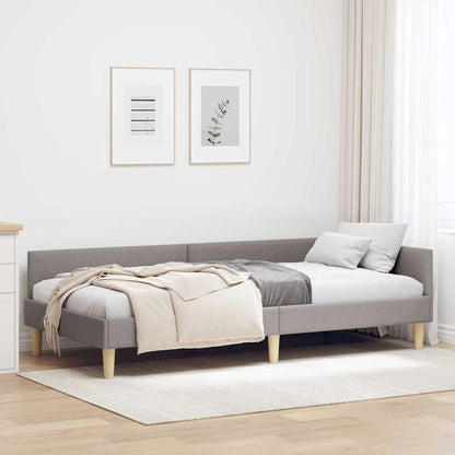 Cornice del letto ad angolo Talpa 80 x 200 cm Tessuto