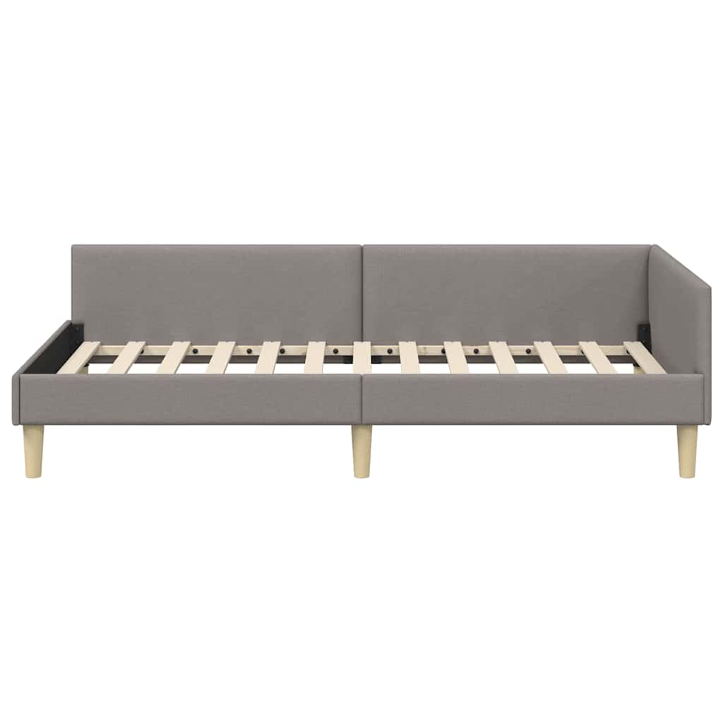 Cornice del letto ad angolo Talpa 90 x 190 cm Tessuto