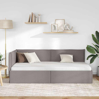 Cornice del letto ad angolo Talpa 90 x 190 cm Tessuto