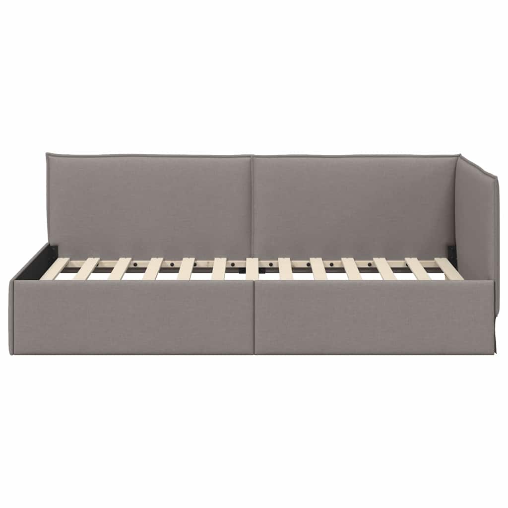 Cornice del letto ad angolo Talpa 90 x 190 cm Tessuto