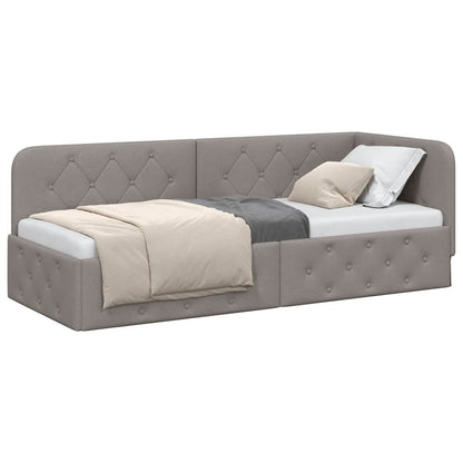 Cornice del letto ad angolo Talpa 80 x 200 cm Tessuto