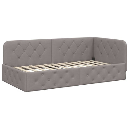 Cornice del letto ad angolo Talpa 90 x 200 cm Tessuto