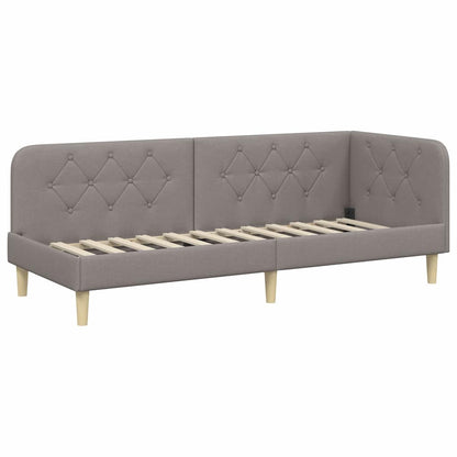 Cornice del letto ad angolo Talpa 80 x 200 cm Tessuto