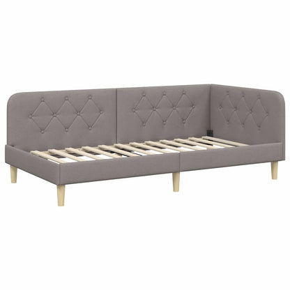 Cornice del letto ad angolo Talpa 90 x 200 cm Tessuto