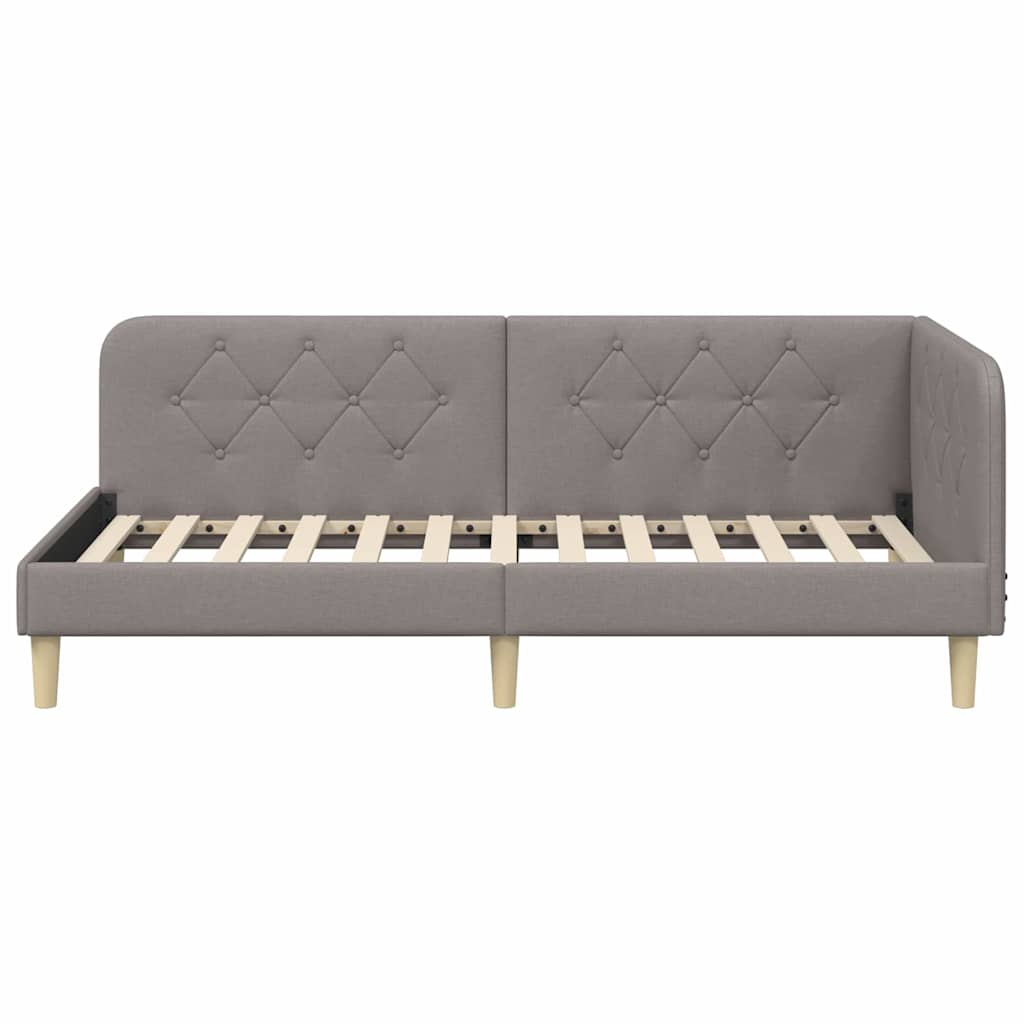 Cornice del letto ad angolo Talpa 90 x 200 cm Tessuto