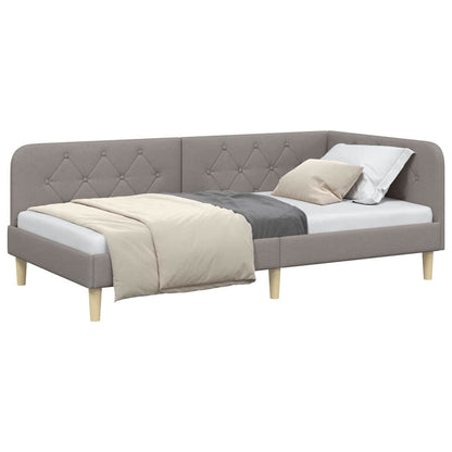 Cornice del letto ad angolo Talpa 90 x 200 cm Tessuto
