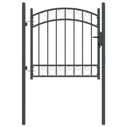 Cancello per recinzione con blocco Grigio 100 x 100 cm