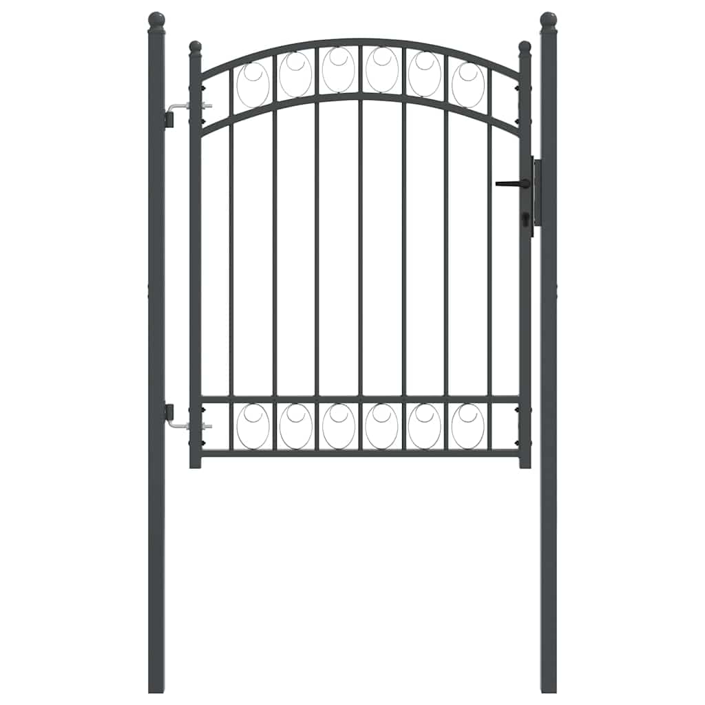Cancello per recinzione con blocco Grigio 150 x 100 cm