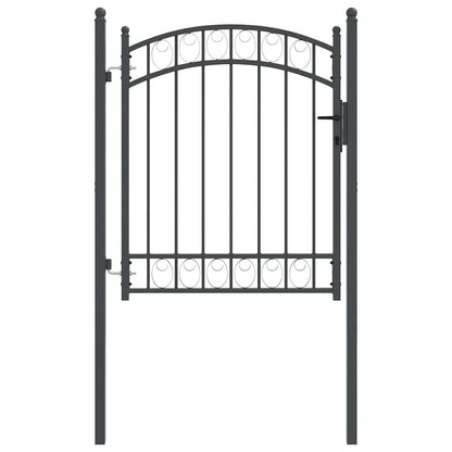Cancello per recinzione con blocco Grigio 150 x 100 cm