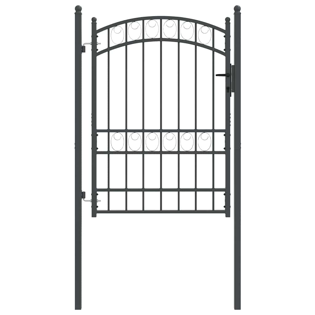 Cancello per recinzione con blocco Grigio 170 x 100 cm