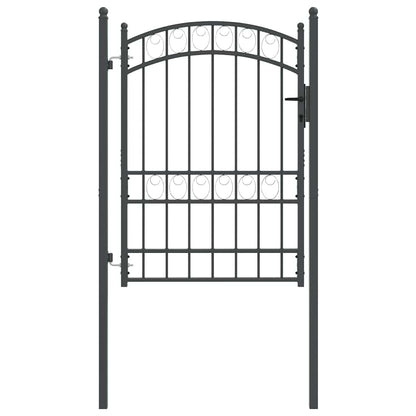 Cancello per recinzione con blocco Grigio 170 x 100 cm