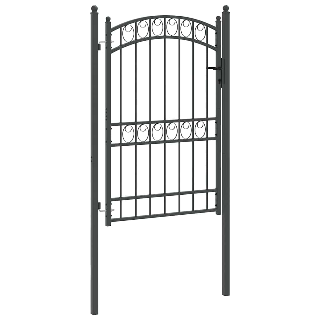 Cancello per recinzione con blocco Grigio 200 x 100 cm