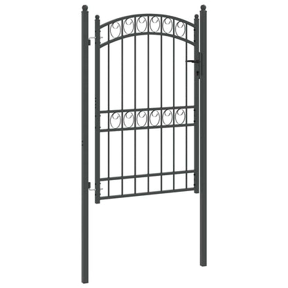 Cancello per recinzione con blocco Grigio 200 x 100 cm