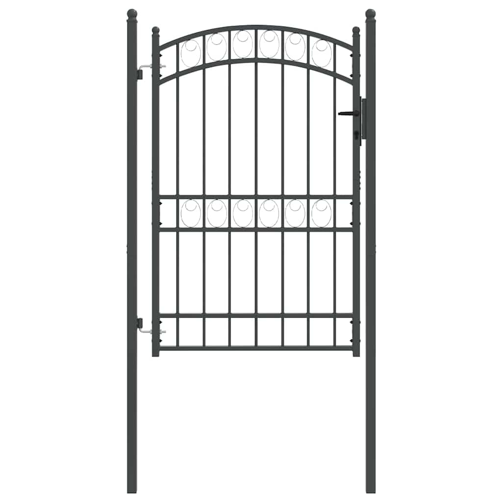 Cancello per recinzione con blocco Grigio 200 x 100 cm