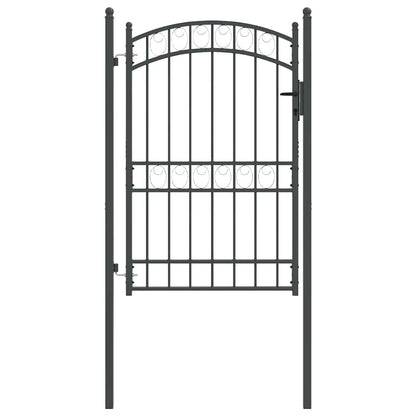 Cancello per recinzione con blocco Grigio 200 x 100 cm