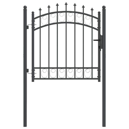Cancello della recinzione con punte Grigio 100 x 100 cm