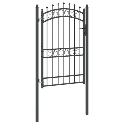Cancello della recinzione con punte Grigio 200 x 100 cm