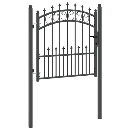 Cancello della recinzione con punte Grigio 100 x 100 cm