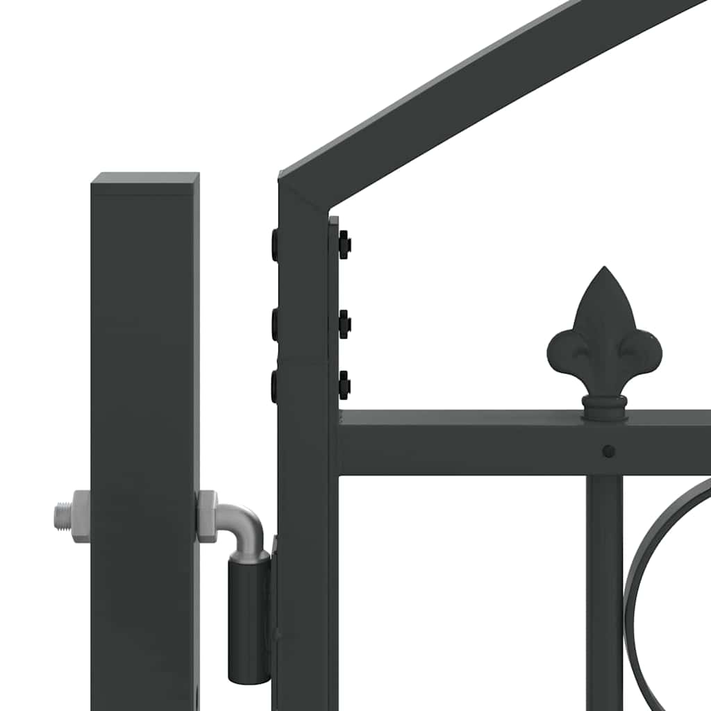 Cancello per recinzione Grigio 301 x 224.5 cm Acciaio