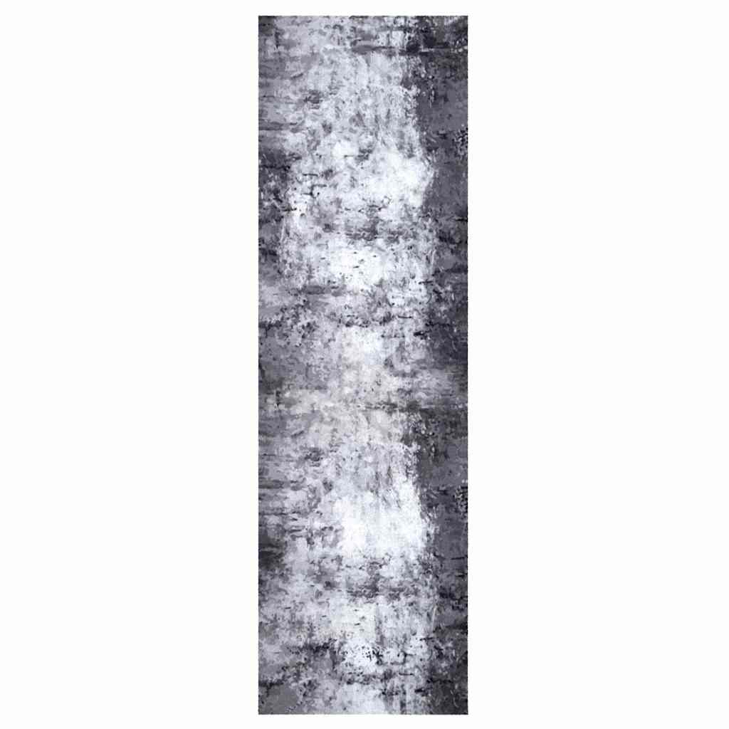 Tappeto da Cucina Grigio 150 x 45 cm Velluto