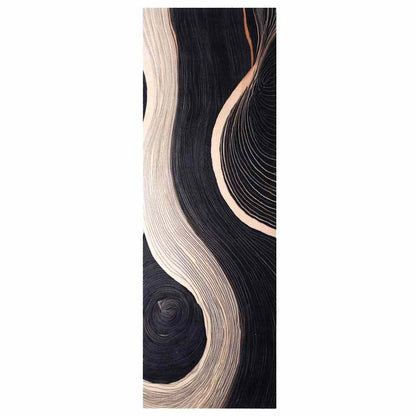 Tappeto da Cucina Nero 180 x 60 cm Velluto