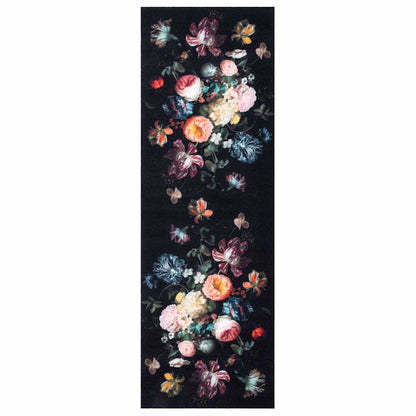 Tappeto da Cucina Nero 180 x 60 cm Velluto